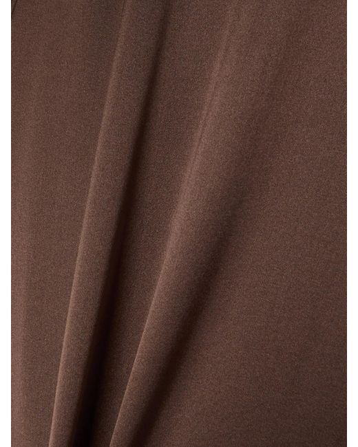 Dries Van Noten Brown Schluppenbluse Aus Satin Aus Einer Seidenmischung