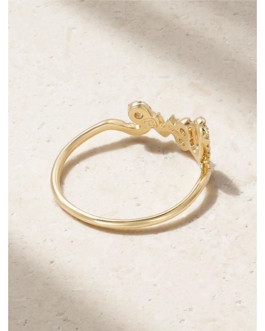 Sydney Evan Metallic Love 14-Karat Diamond Ring