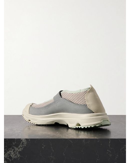Salomon Gray Rx Marie Jeanne Sneakers Aus Mesh Und Nubukleder Mit Einklappbarer Fersenpartie