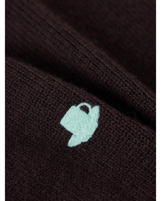 J.W. Anderson Blue Cardigan Aus Wolle Mit Stickerei