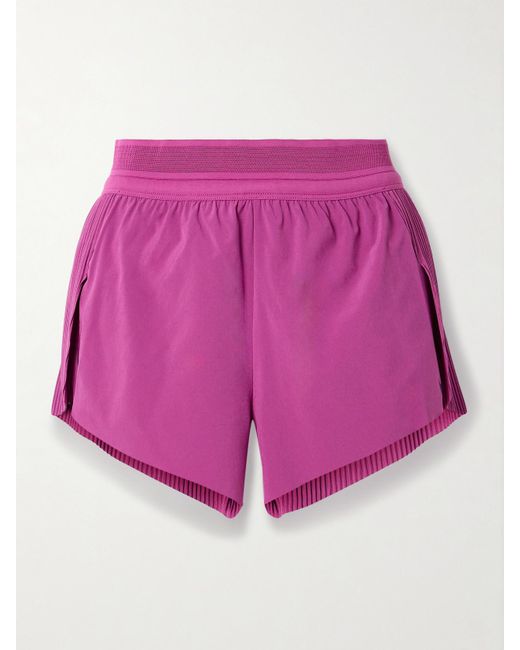 Nike Pink Aeroswift Printed Plissé Dri-Fit Adv Shorts
