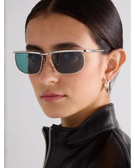 Jacques Marie Mage Green Melville D-Frame- And-Tone Metal Sunglasses