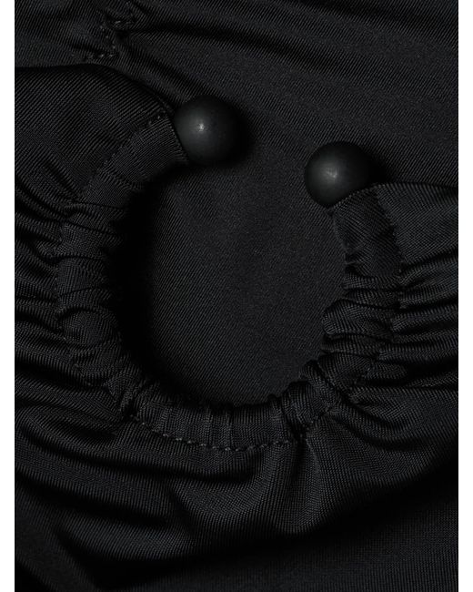 Johanna Ortiz Black Marinera Bikini-Höschen Aus Recyceltem Stretch-Material Mit Verzierung