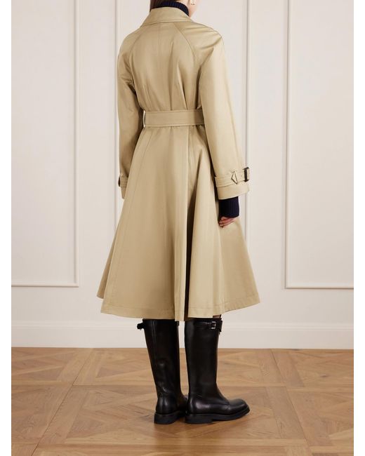 Burberry Natural Ellingham Belted Cotton-Gabardine Trench Coat