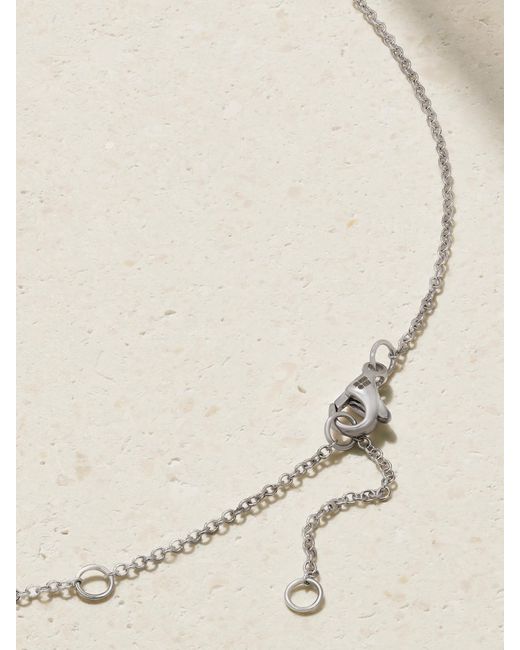 De Beers London Natural Lotus By De Beers 18-Karat Diamond Necklace