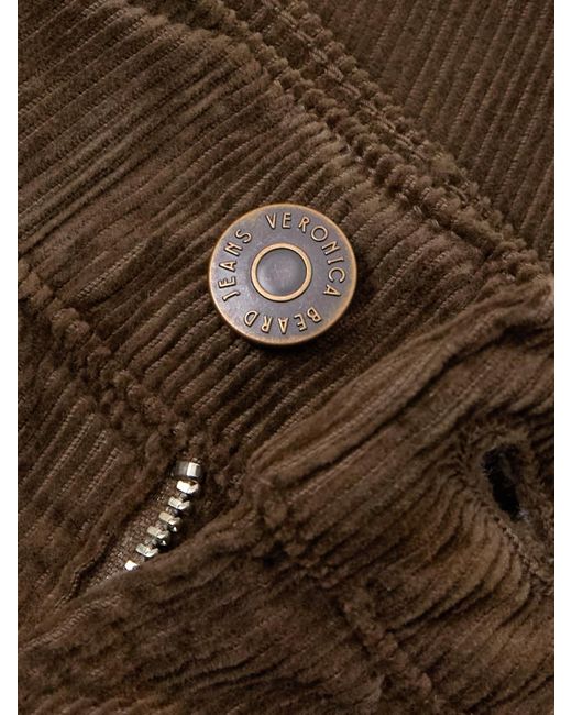 Pantalon Large En Velours De Coton Côtelé Taylor Veronica Beard en coloris Brown