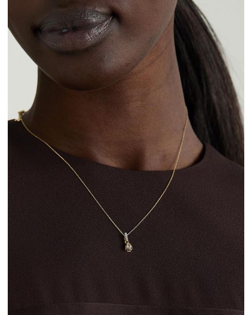 Mateo Natural Kette Aus 14 Karat Mit Diamanten