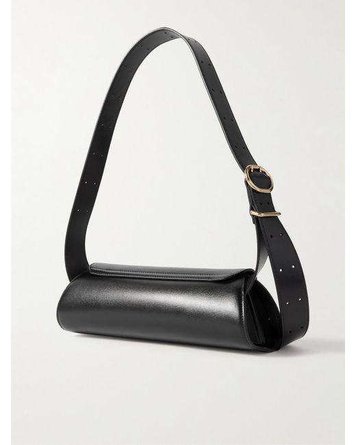 Jil Sander Black Kleine Schultertasche Aus Leder