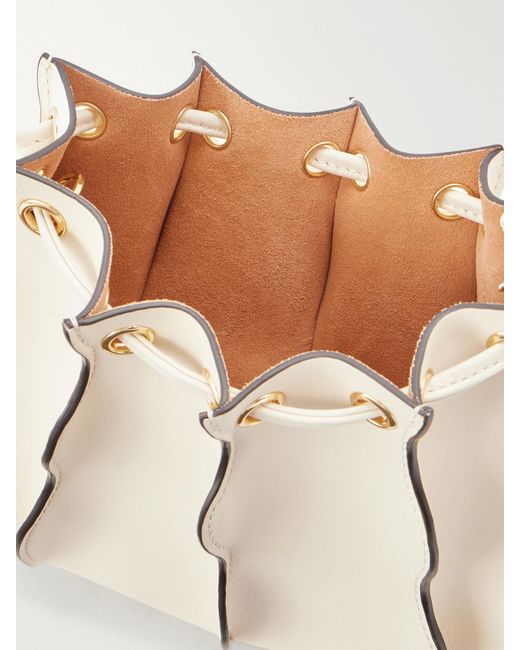 Ulla Johnson Natural Adria Small Leather Shoulder Bag