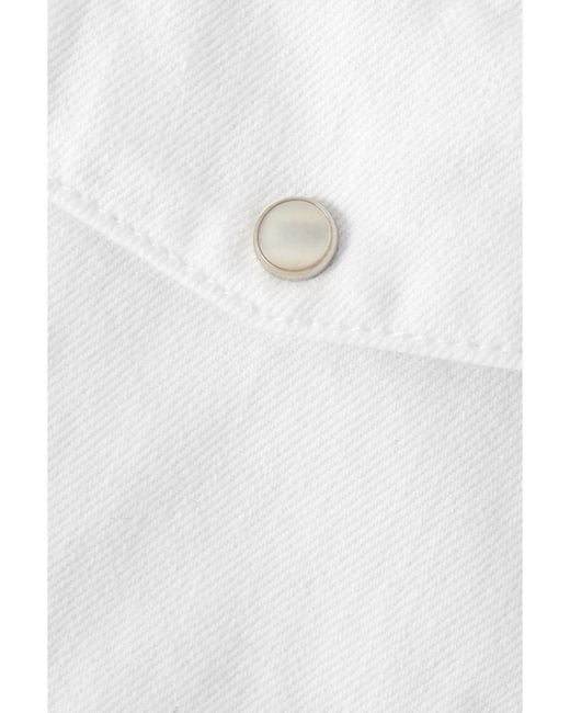 Wardrobe NYC White Denim Jacket
