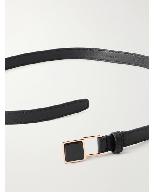Gabriela Hearst Black Nina Leather Belt