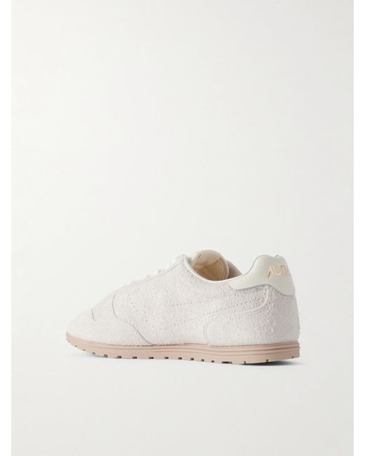 Autry Natural Windspin Sneakers Aus Gebürstetem Veloursleder Mit Lederbesätzen Und Perforationen