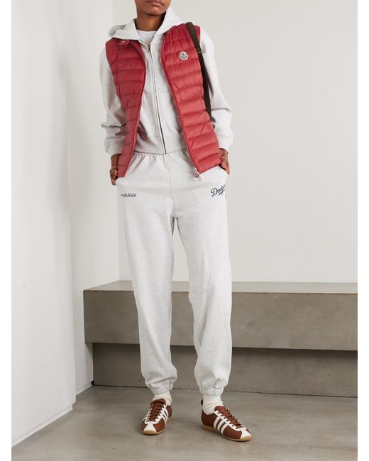 Moncler Red Igens Quilted Padded Shell Down Vest