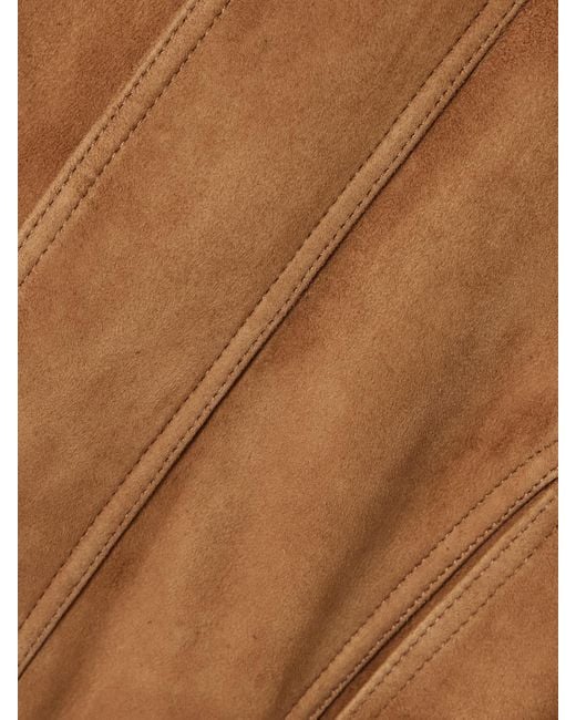 Blouson En Daim Dalma Nour Hammour en coloris Brown