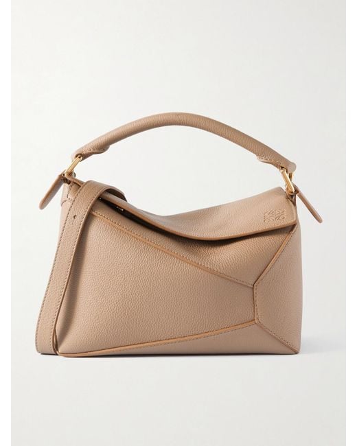 Loewe Natural Puzzle Leather Shoulder Bag