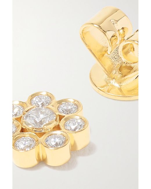 Sophie Bille Brahe Metallic Bellis Deux 18-Karat Diamond Single Earring