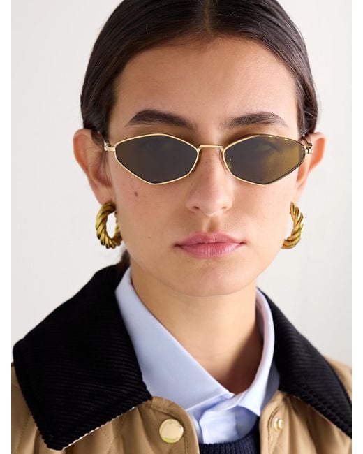 Miu Miu Natural Hexagon-Frame-Tone Sunglasses