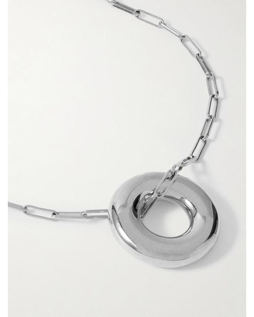 Laura Lombardi Metallic Terra Recycled Rhodium-Plated Necklace