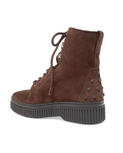tod's shearling lined boots