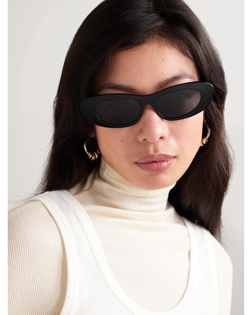 Céline Black Cat-Eye Acetate Sunglasses