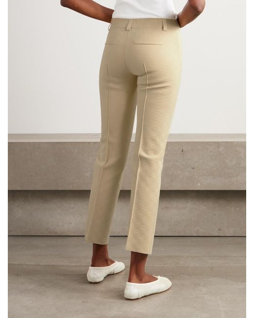 High Sport Natural Julep Stretch-Cotton Straight-Leg Pants