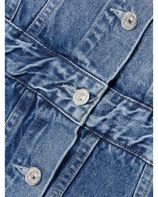 Citizens of Humanity Blue Idalene Midi-Hemdblusenkleid Aus Bio-Denim