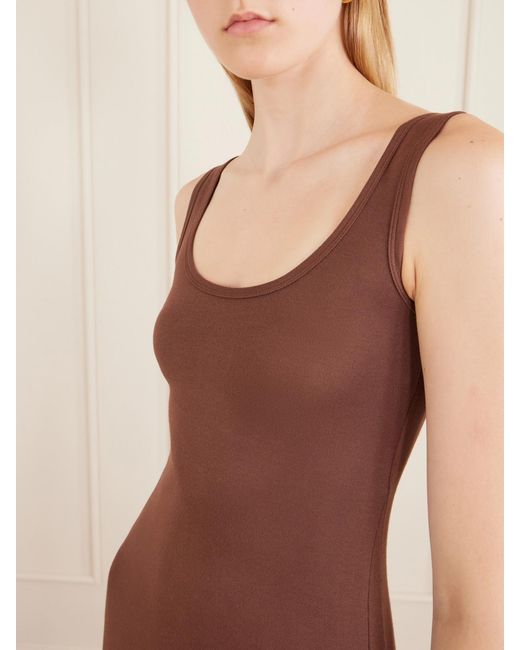 The Park Brown Annie Jersey Maxi Dress