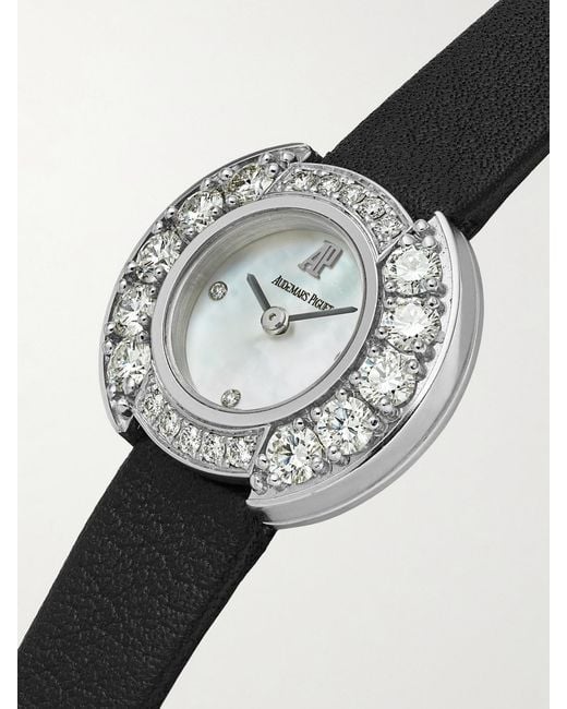 Stephanie Windsor White Audemars Piguet Vintage 2000 C Mini 18-Karat, Diamond And Mother-Of-Pearl Watch, Ref. 67366Bc (6.5' Wrist)