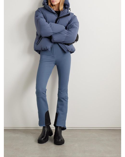 CORDOVA Blue Saint Moritz Stretch Tech-Jersey Flared Ski Pants