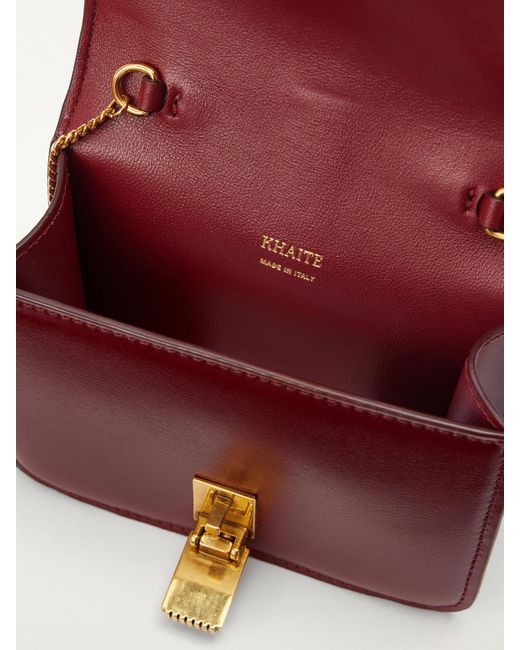 Khaite Red Blake Mini Leather Shoulder Bag