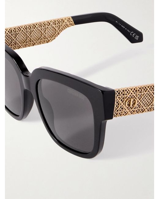 Dior Black Diorésille S1I Square-Frame Acetate And-Tone Sunglasses