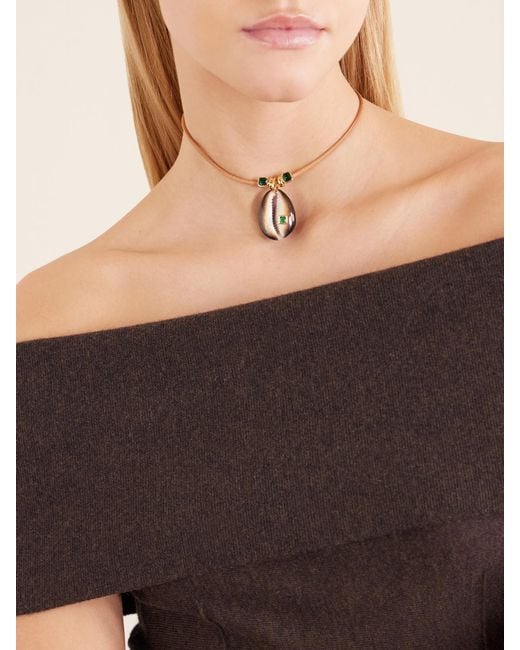 Joolz by Martha Calvo Natural Raya Suede Beaded Necklace