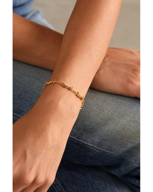 Saint Laurent Metallic Cassandre-Tone Bracelet