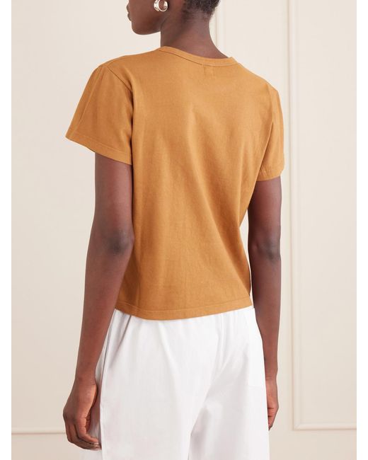 Leset Brown The Margo Cotton-Jersey T-Shirt