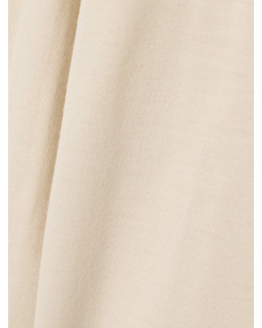 The Row Natural Heva Wool-Jersey Turtleneck Sweater