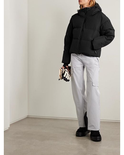 CORDOVA Black Meribel Hooded Quilted Recycled Down Ski Jacket