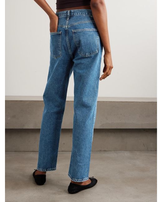 Agolde Blue 90S Mid-Rise Straight-Leg Jeans