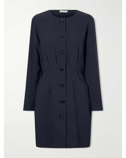 Blazé Milano Blue Luna Friesian Crepe Mini Dress