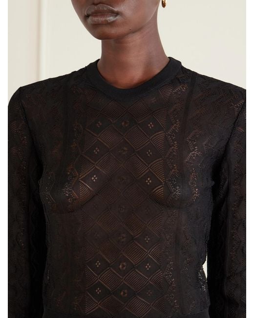 Dolce & Gabbana Blue Crochet Sweater