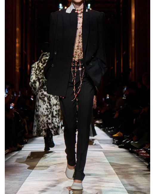 Dries Van Noten Black Double-Breasted Wool And Mohair-Blend Twill Blazer