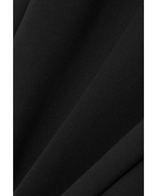 Max Mara Black Sevres Cropped Jersey Pants