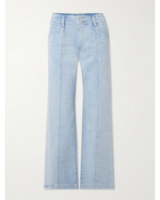 PAIGE Blue Brooklyn Wide-Leg Jeans