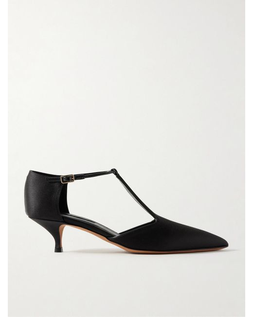 Escarpins À Bouts Pointus En Satin Leandra Emme Parsons en coloris Black