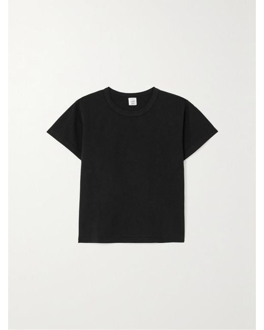 Leset Black Margo Cotton-Jersey T-Shirt