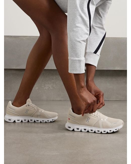 On Shoes Natural Cloud 6 Sneakers Aus Mesh