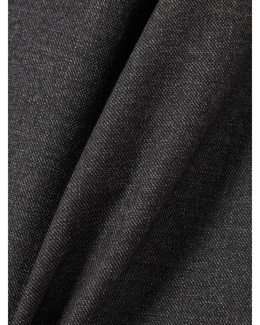 Givenchy Gray Pleated Wool Tapered Pants