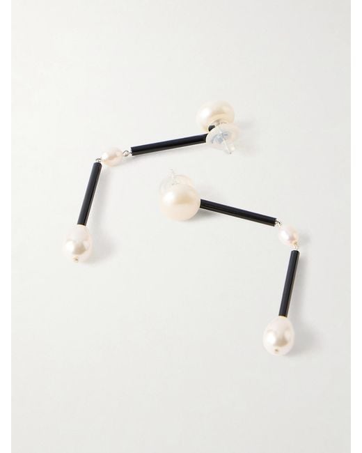 Sophie Buhai Natural Medium Osiris, Pearl And Glass Earrings