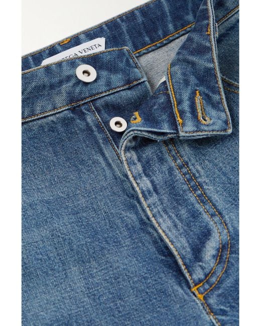 Bottega Veneta Blue High-Rise Straight-Leg Jeans