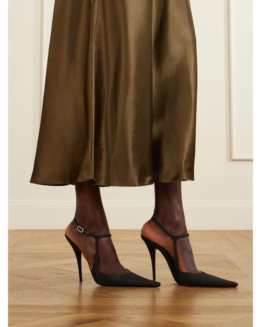 Saint Laurent White Doville Pump