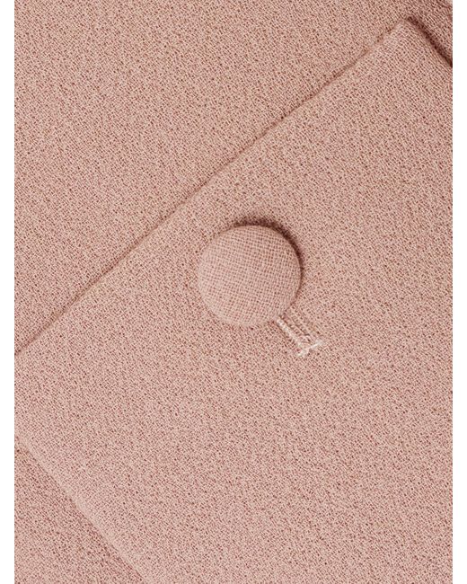 LIBEROWE Pink Imperial Wool-Crepe Midi Dress